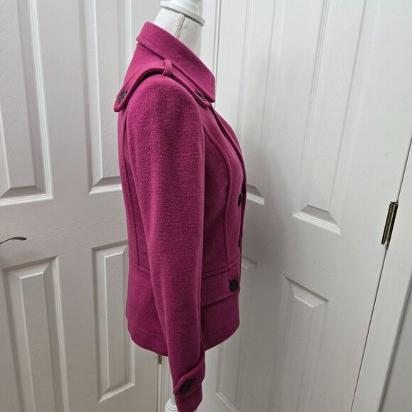 Pendleton Double-Breasted Coat Wool Blend XXS Womens Magenta Classic - Picture 4 of 16